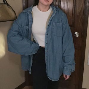 Denim Sherpa Shacket